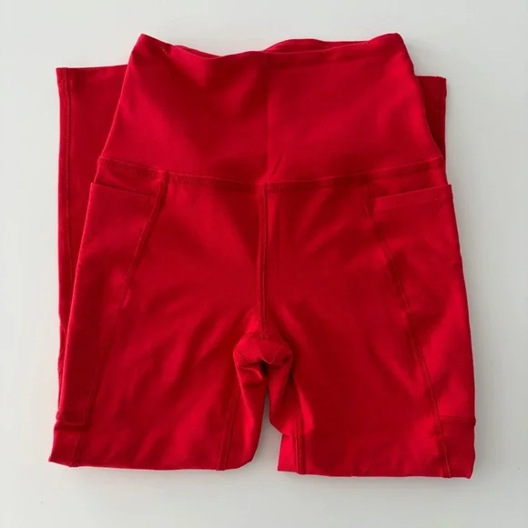 Beyond Yoga Spacedye Red Leggings & Sports Bra Set - Picture 5 of 7